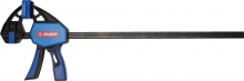 Струбцина ЗУБР"ЭКСПЕРТ"ручная пистолетная, корпус нейлон,армир фиберглассом,двухкомп ручки,метал рейка,450/645мм,150кгс в Кирове
