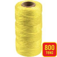 Шпагат STAYER многоцелевой полипропиленовый, желтый, 800текс, 60м в Кирове