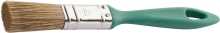 Кисть плоская STAYER  "LASUR-EURO", смешанная (натуральная и искусственная) щетина,  пластмассовая ручка, 20мм
