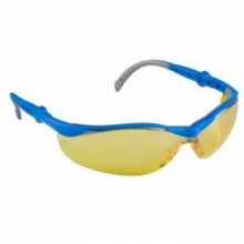 ЗУБР Спектр 3 Желтые, очки защитные открытого типа, двухкомпонентные дужки