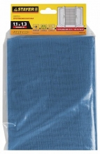 Сетка STAYER "STANDARD" противомоскитная, для окон, в индивидуальной упаковке, стекловолокно+ПВХ, синяя, 1,1 х 1,3м в Кирове
