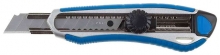 Нож ЗУБР"ЭКСПЕРТ", двухкомпонентный корпус, с механическим фиксатором, с сегментированным лезвием 18 мм, сталь У8А. в Кирове