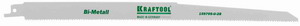 Пилка KRAFTOOL "INDUSTRIE QUALITAT" для эл/ножовки, Bi-Metall, по металлу, дереву, шаг 1,8-2,5мм, 280мм