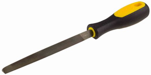 Напильник STAYER трехгранный, с двухкомпонентной рукояткой, для заточки ножовок, 150мм                                                                                                                  
