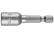 Бита STAYER с торцовой головкой, "Нат-драйвер", магнитная, тип хвостовика - E 1/4", длина 48 мм, 10мм, 1шт                                                                                              