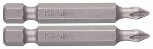 Биты ЗУБР "МАСТЕР" кованые, хромомолибденовая сталь, тип хвостовика E 1/4", PH1, 50мм, 2шт                              