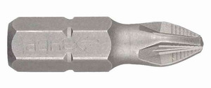 Биты ЗУБР "МАСТЕР" кованые, хромомолибденовая сталь, тип хвостовика C 1/4", PZ2, 25мм, 2шт                              