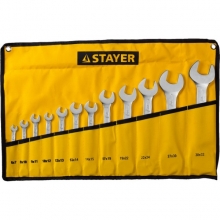 Набор ключей рожковых Stayer Professional 6-32мм Cr-V DIN3110 12шт
