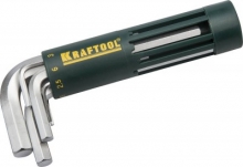 Набор ключей шестигранных Kraftool HEX короткие 2, 2.5, 3, 4, 5, 6, 8, 10мм, 8пр. Cr-Mo сталь, сатинированное покрытие