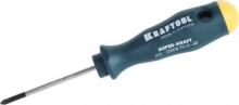 Отвертка индустриальная Kraftool Super-Kraft  PH 1х80мм, сталь Cr-Mo-V, маслобензостойкая рукоятка