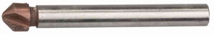 Зенкер ЗУБР "ЭКСПЕРТ" конусный с 3-я реж. кром.ст.P6M5 с Co покрыт.d 6,3х45 мм, цилиндр хвост.d 5мм, для раззенков. М3                                                                                  