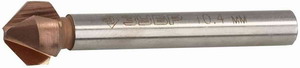 Зенкер ЗУБР "ЭКСПЕРТ" конусный с 3-я реж.кром ст.P6M5 с Co покрыт.d 10,4х50 мм, цилиндр хвост. d 6мм, для раззенков.М5                                                                                  