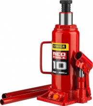 Домкрат гидравлический бутылочный Stayer Red Force  10т, 230-460мм