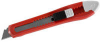 Нож ЗУБР с сегментированным лезвием, корпус из AБС пластика, сдвижной фиксатор, сталь У8А, 9мм                                                                                                          