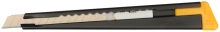 Нож OLFA с выдвижным лезвием, черный, 9мм                                                                               