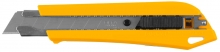 Нож OLFA"HEAVY DUTY MODELS"AUTO LOCK для тяжелых режимов работы,со встроенным съемным контейнером для отраб лезвий,18мм                                                                                 