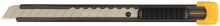 Нож OLFA с выдвижным лезвием, металлический корпус, 9мм                                                                 