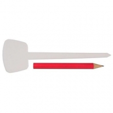 Набор меток-ориентиров GRINDA для засеянных грядок: 25 ярлыков (тип - "полоска") + карандаш, 125 мм                                                                                                     