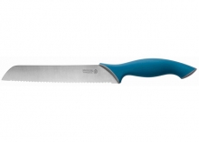 Нож LEGIONER "ITALICA" хлебный, эргономичная рукоятка, лезвие из нержавеющей стали, 200мм                                                                                                               