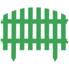 Забор декоративный GRINDA "АР ДЕКО", 28x300см, зеленый                                                                                                                                                  